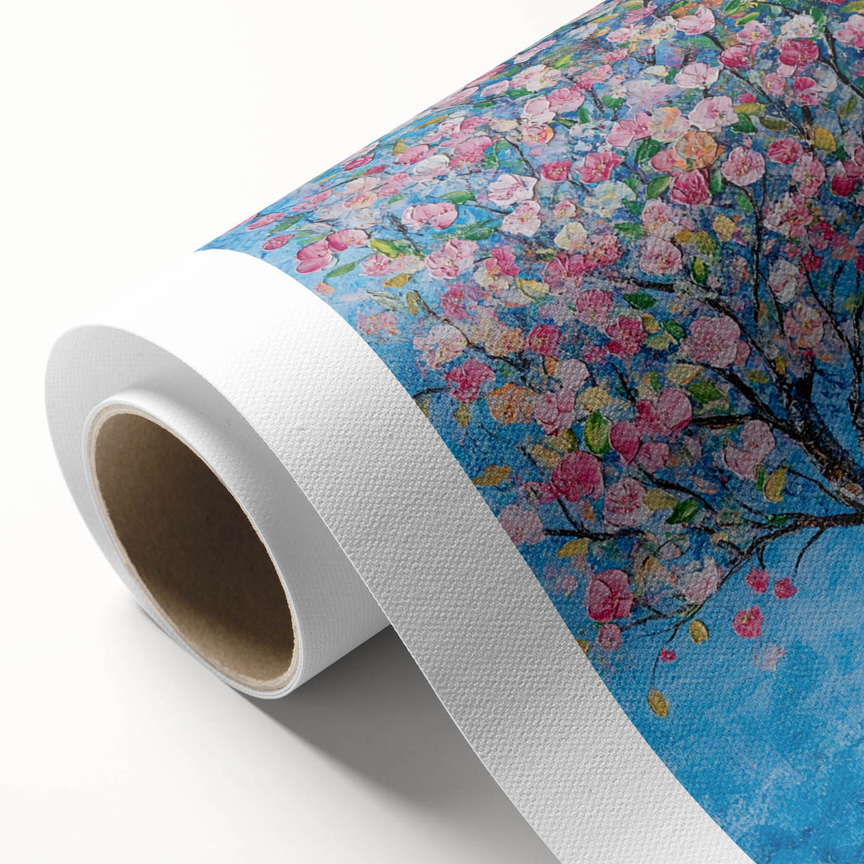 Cherry Blossom in Blue – Botanical Tree Art Prints & Wall Decor