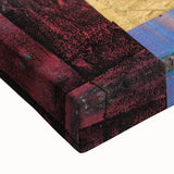 Vibrant Moody Modern Wall Art - Abstract Multicolor & Gold Print