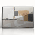 Textured Blocks – Contemporary Canvas Art in Earthen Harmony Abstracts