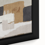 Textured Blocks – Contemporary Canvas Art in Earthen Harmony Abstracts