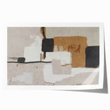 Textured Blocks – Contemporary Canvas Art in Earthen Harmony Abstracts