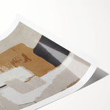 Textured Blocks – Contemporary Canvas Art in Earthen Harmony Abstracts