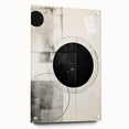 Geometric Minimalist Abstract Wall Art – Monochrome Circles & Lines