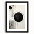 Geometric Minimalist Abstract Wall Art – Monochrome Circles & Lines