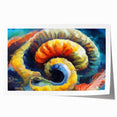 Modern Fluid Art Prints - Fluid Abstract Wall Art in Blue and Yellow
