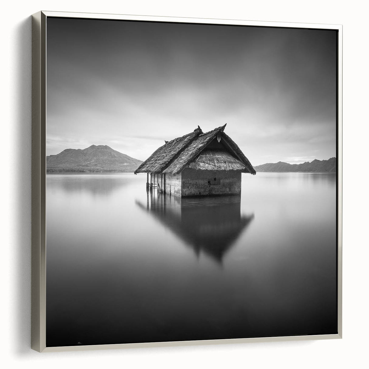Floating Hut Reflection - Fine Art Photography Canvas Prints