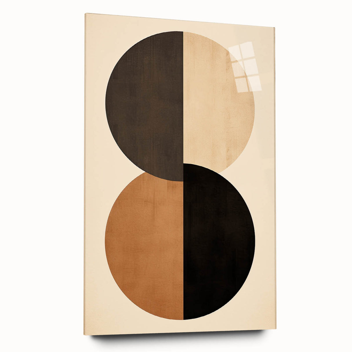 Minimalist Wall Art for Modern Interiors – Earth Tone Geometric Print