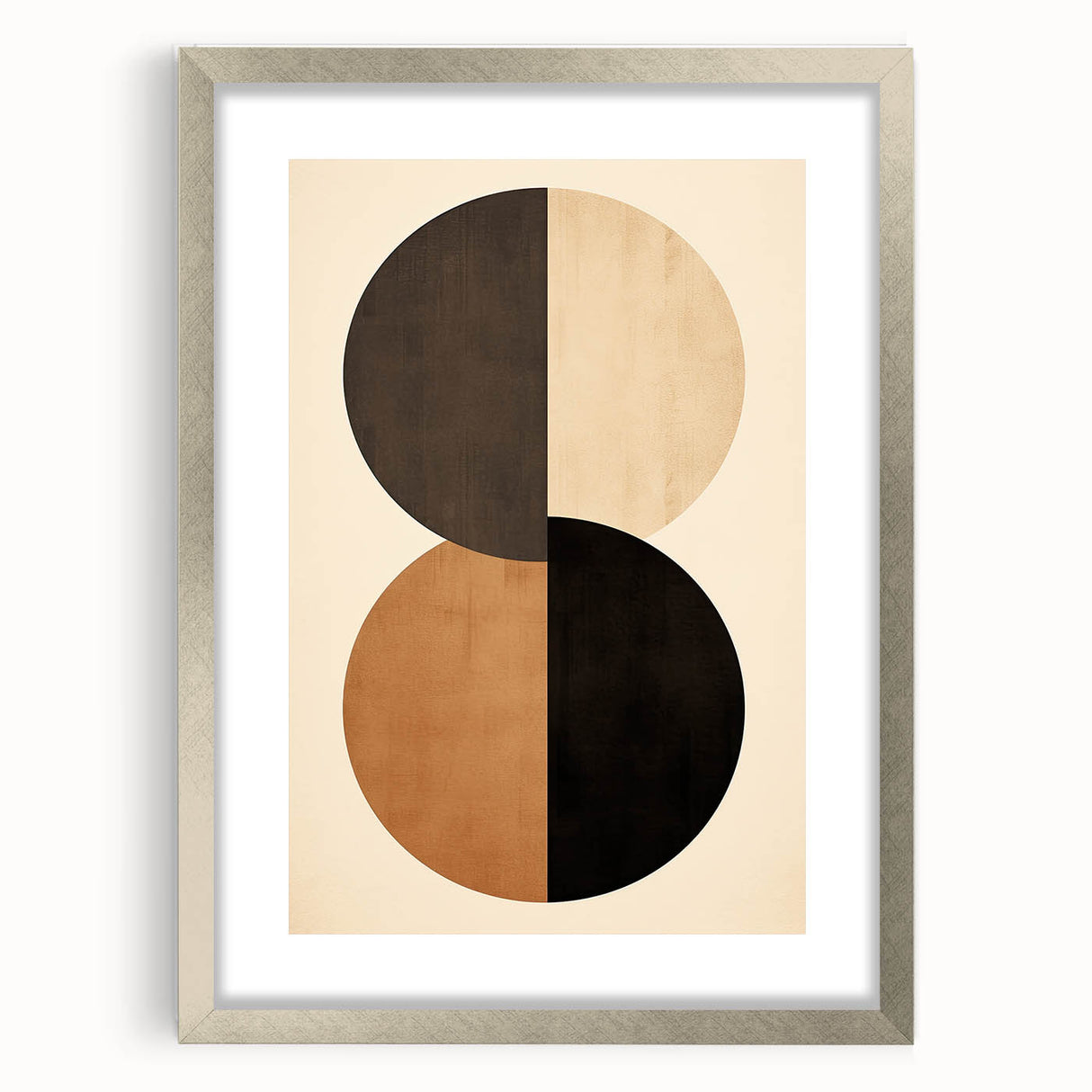 Minimalist Wall Art for Modern Interiors – Earth Tone Geometric Print
