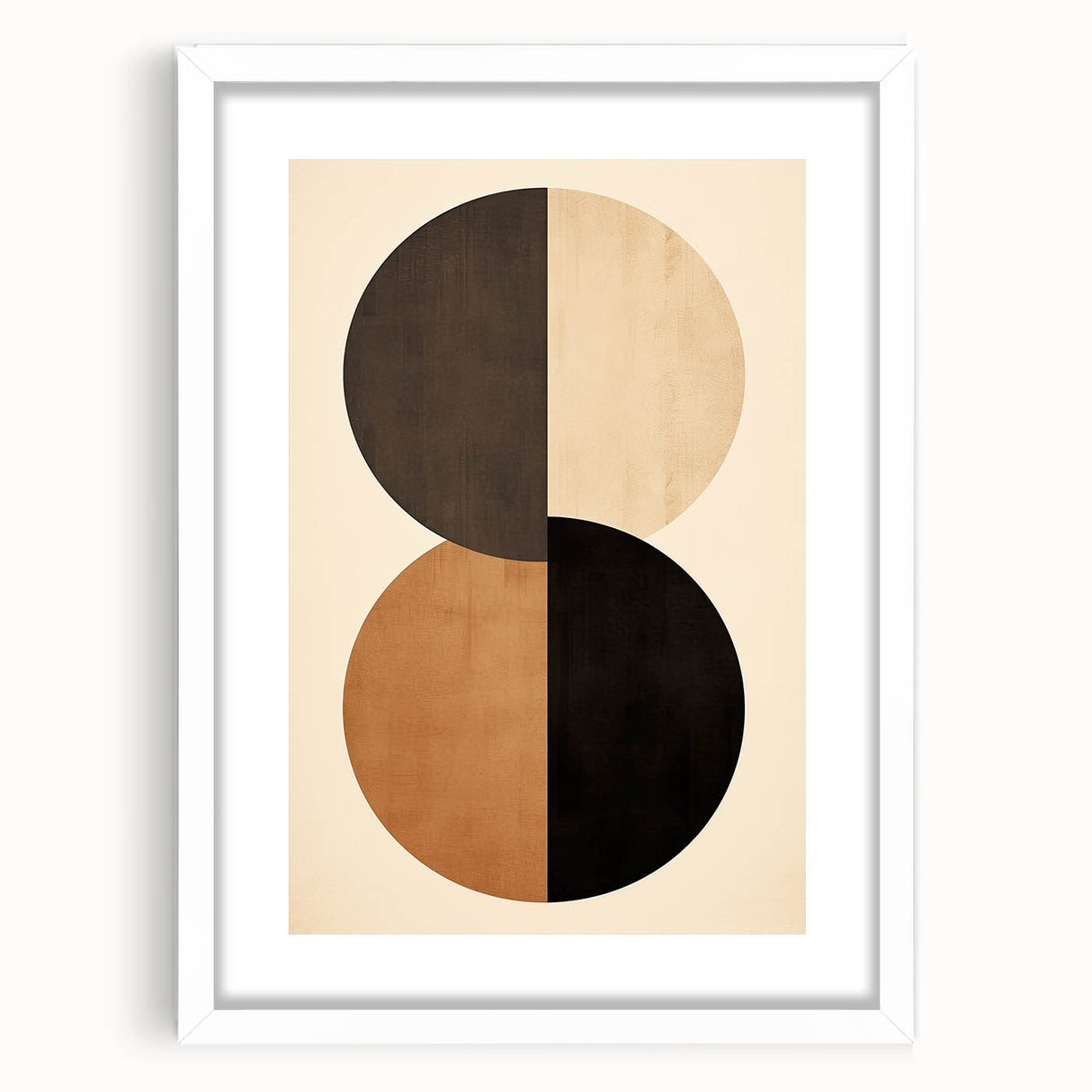 Minimalist Wall Art for Modern Interiors – Earth Tone Geometric Print