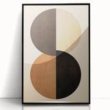 Minimalist Wall Art for Modern Interiors – Earth Tone Geometric Print