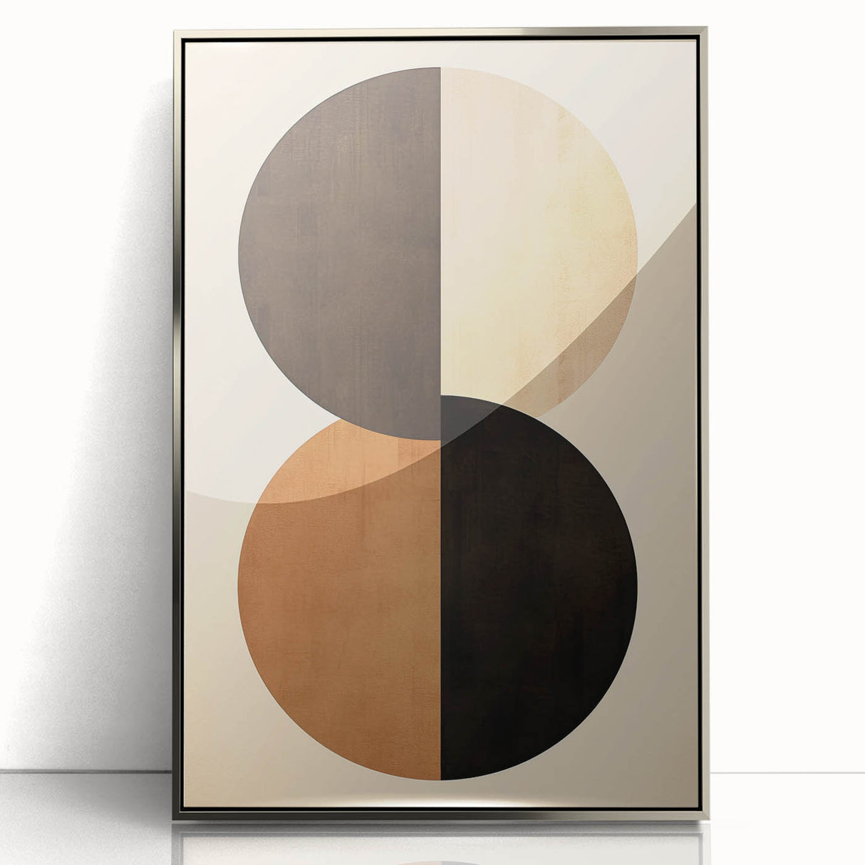 Minimalist Wall Art for Modern Interiors – Earth Tone Geometric Print