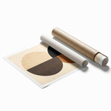 Minimalist Wall Art for Modern Interiors – Earth Tone Geometric Print