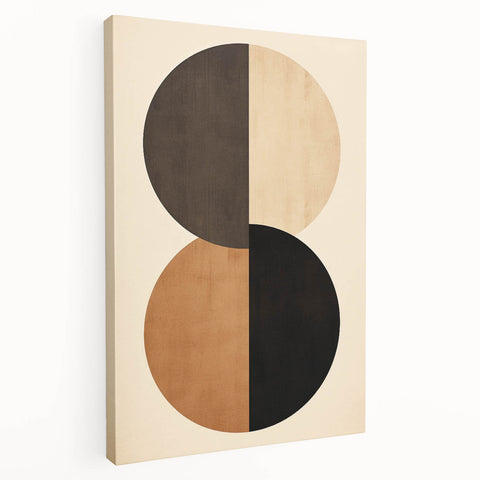 Minimalist Wall Art for Modern Interiors – Earth Tone Geometric Print