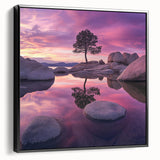Serene Sunset Reflection – Tree Art Prints & Nature Wall Decor