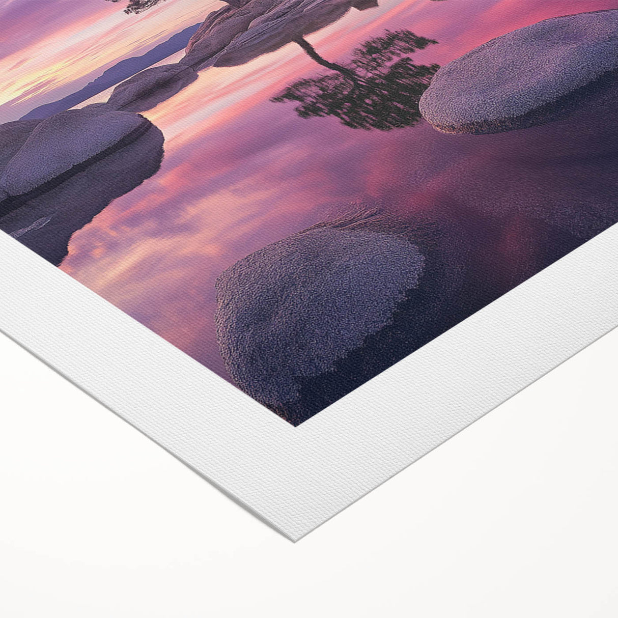 Serene Sunset Reflection – Tree Art Prints & Nature Wall Decor
