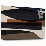 Linear Motion – Minimalist Wall Decor in Earthen Harmony Abstracts