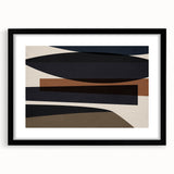 Linear Motion – Minimalist Wall Decor in Earthen Harmony Abstracts