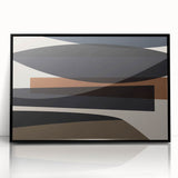 Linear Motion – Minimalist Wall Decor in Earthen Harmony Abstracts