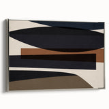 Linear Motion – Minimalist Wall Decor in Earthen Harmony Abstracts