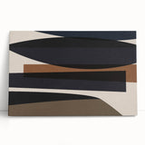 Linear Motion – Minimalist Wall Decor in Earthen Harmony Abstracts
