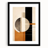 Contemporary Minimalist Wall Art – Geometric Abstract Earth Tones