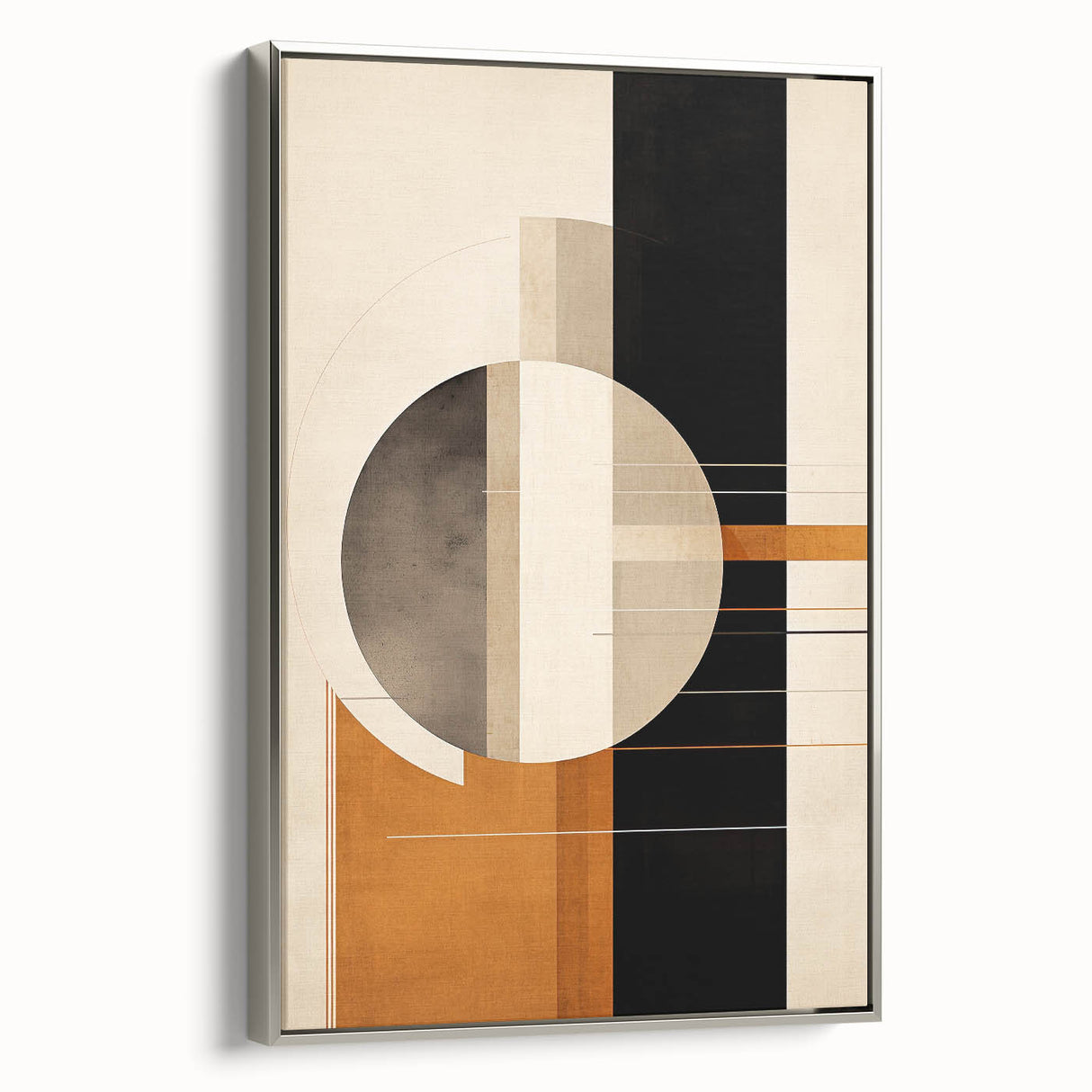 Contemporary Minimalist Wall Art – Geometric Abstract Earth Tones