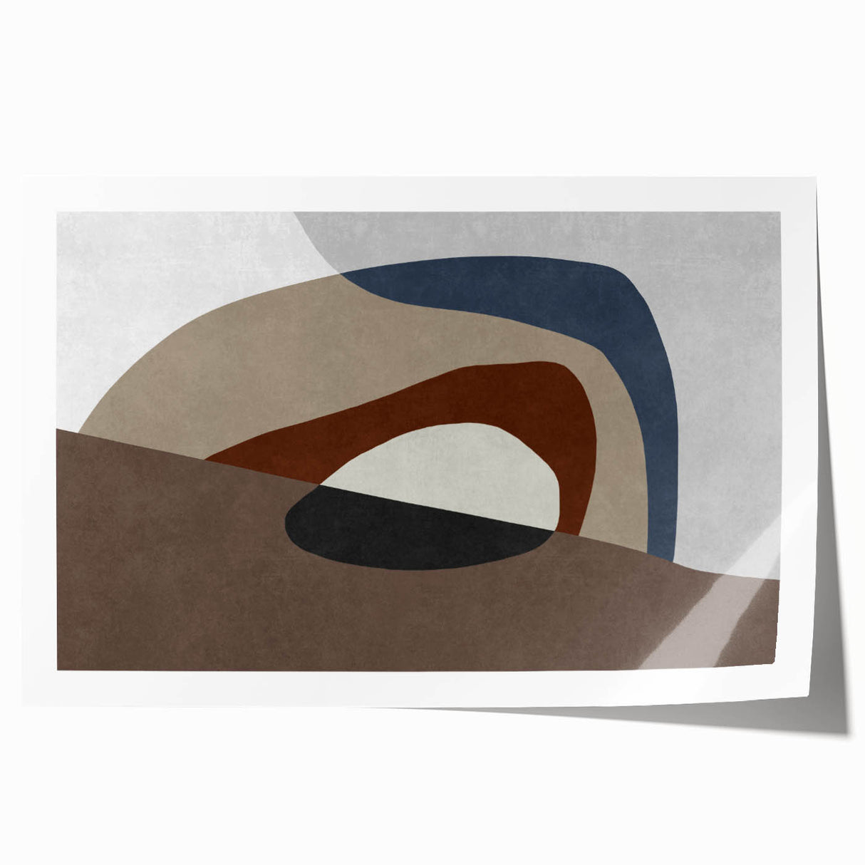 Earthbound Layers – Neutral Abstract Prints from Earthen Harmony