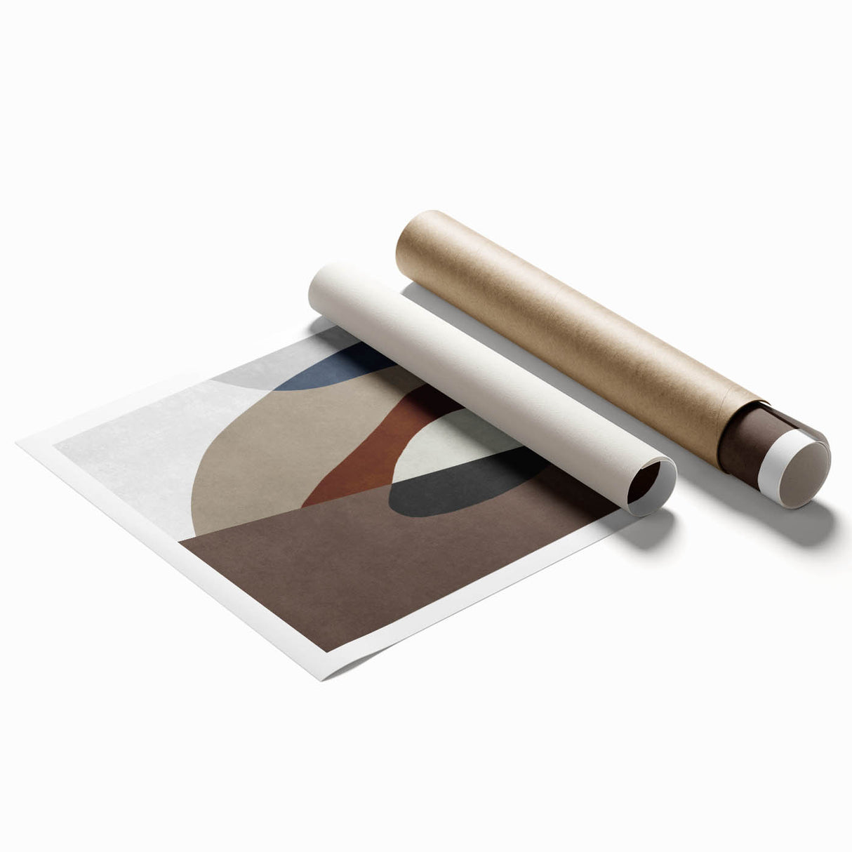 Earthbound Layers – Neutral Abstract Prints from Earthen Harmony