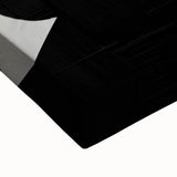 Geometric Minimalist Abstract Wall Art – Bold Black and White Shapes