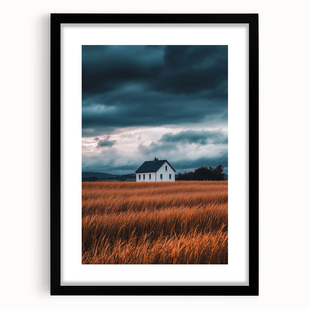 Storm Over the Fields – Dramatic Landscape Art & Nature Wall Decor