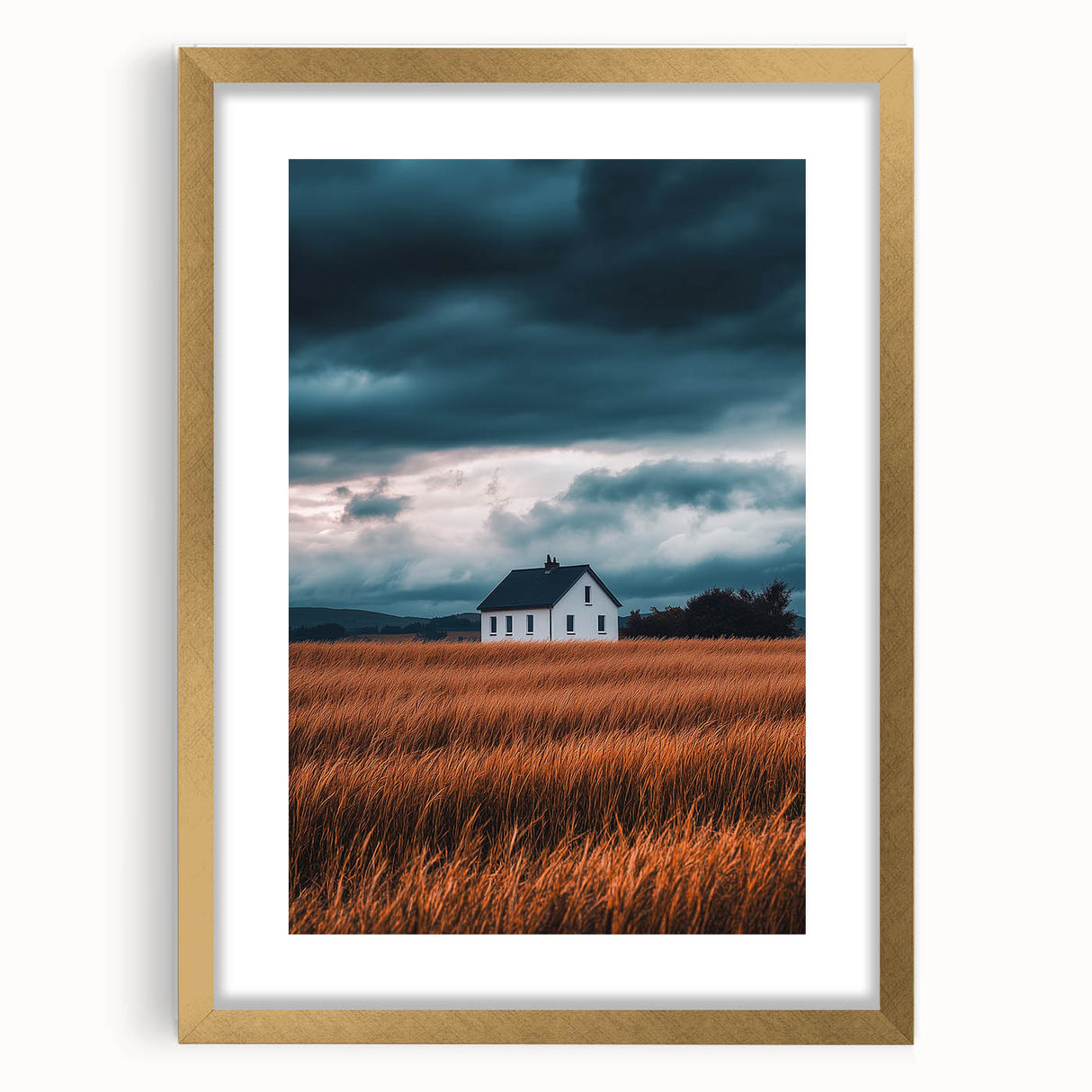 Storm Over the Fields – Dramatic Landscape Art & Nature Wall Decor