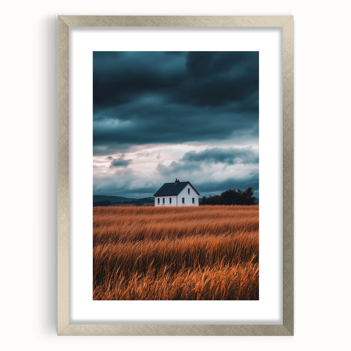 Storm Over the Fields – Dramatic Landscape Art & Nature Wall Decor