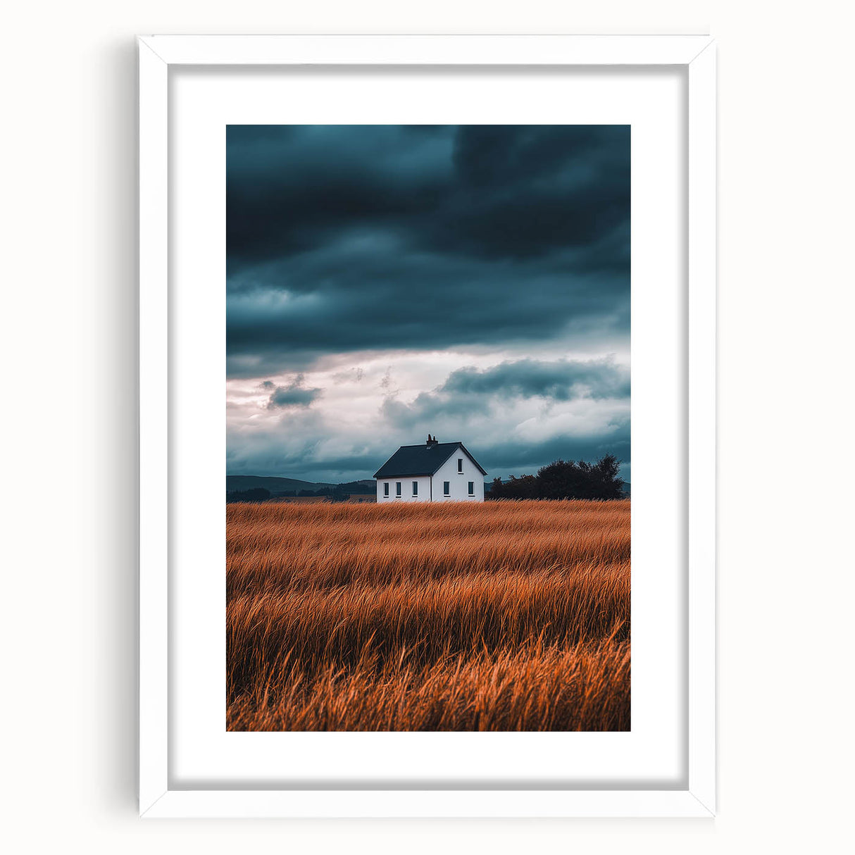 Storm Over the Fields – Dramatic Landscape Art & Nature Wall Decor