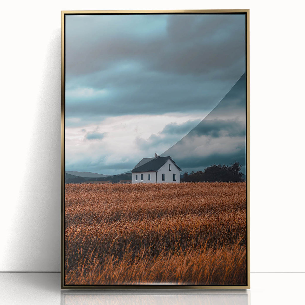 Storm Over the Fields – Dramatic Landscape Art & Nature Wall Decor