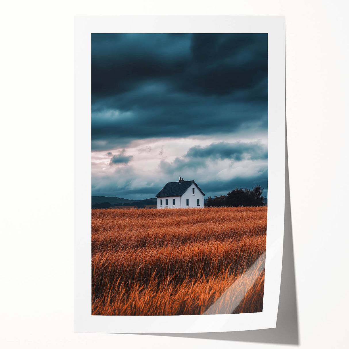 Storm Over the Fields – Dramatic Landscape Art & Nature Wall Decor
