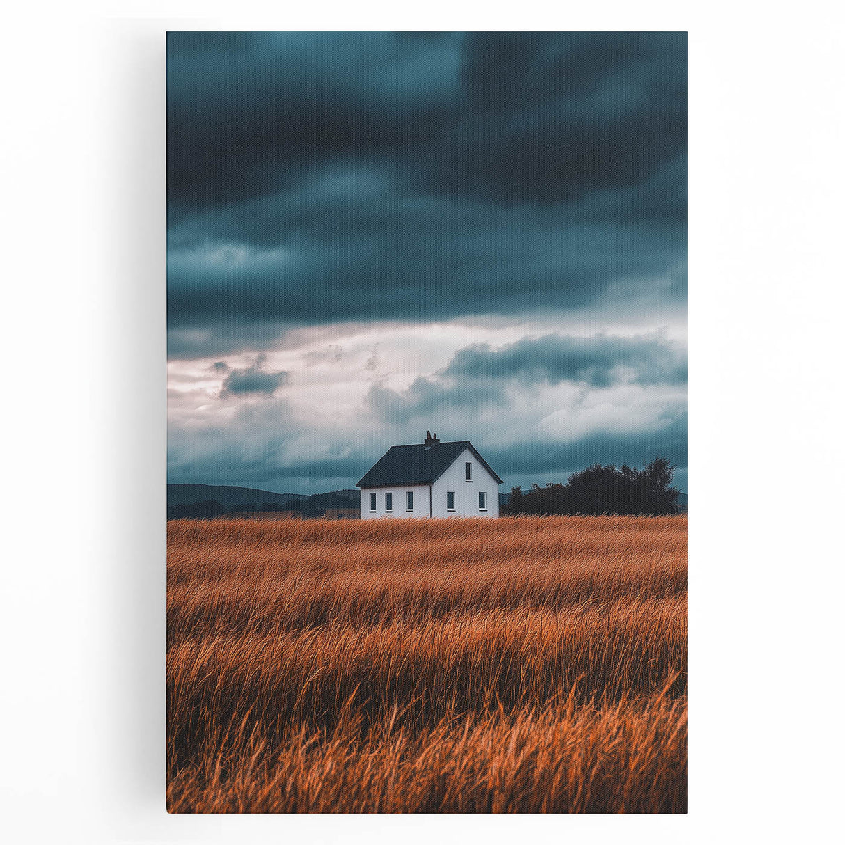 Storm Over the Fields – Dramatic Landscape Art & Nature Wall Decor
