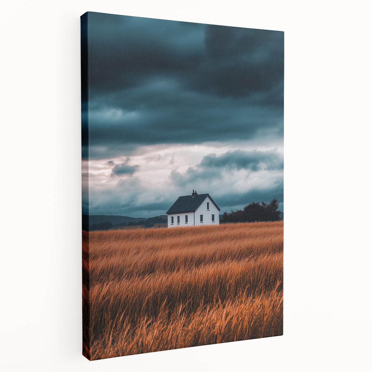 Storm Over the Fields – Dramatic Landscape Art & Nature Wall Decor