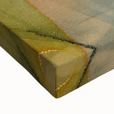 Organic Moody Modern Wall Art - Abstract Green, Gold & Orange Print