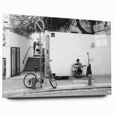 Urban Landscape Photography Decor – Street Musician Wall Art