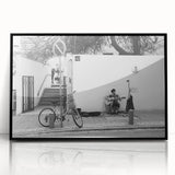 Urban Landscape Photography Decor – Street Musician Wall Art