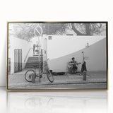 Urban Landscape Photography Decor – Street Musician Wall Art