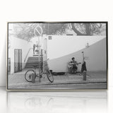 Urban Landscape Photography Decor – Street Musician Wall Art