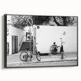 Urban Landscape Photography Decor – Street Musician Wall Art