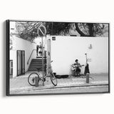Urban Landscape Photography Decor – Street Musician Wall Art