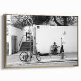 Urban Landscape Photography Decor – Street Musician Wall Art