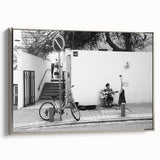 Urban Landscape Photography Decor – Street Musician Wall Art