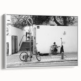 Urban Landscape Photography Decor – Street Musician Wall Art