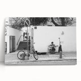 Urban Landscape Photography Decor – Street Musician Wall Art