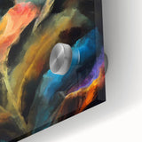 Contemporary Fluid Art Pieces - Abstract Fluid Canvas Art Multicolor