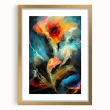 Contemporary Fluid Art Pieces - Abstract Fluid Canvas Art Multicolor